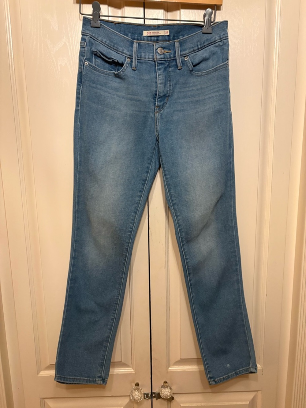 Levi's 312 Light Blue Skinny Jeans for Women